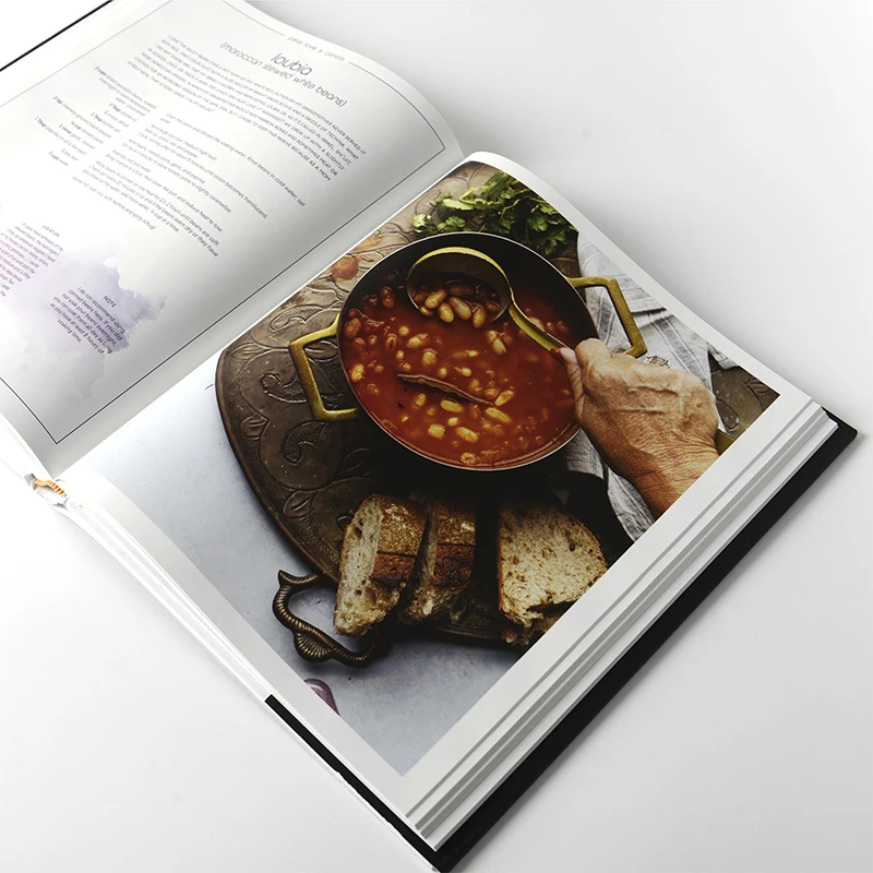 High quality hardcover cookbook new recipe book magazine printing China