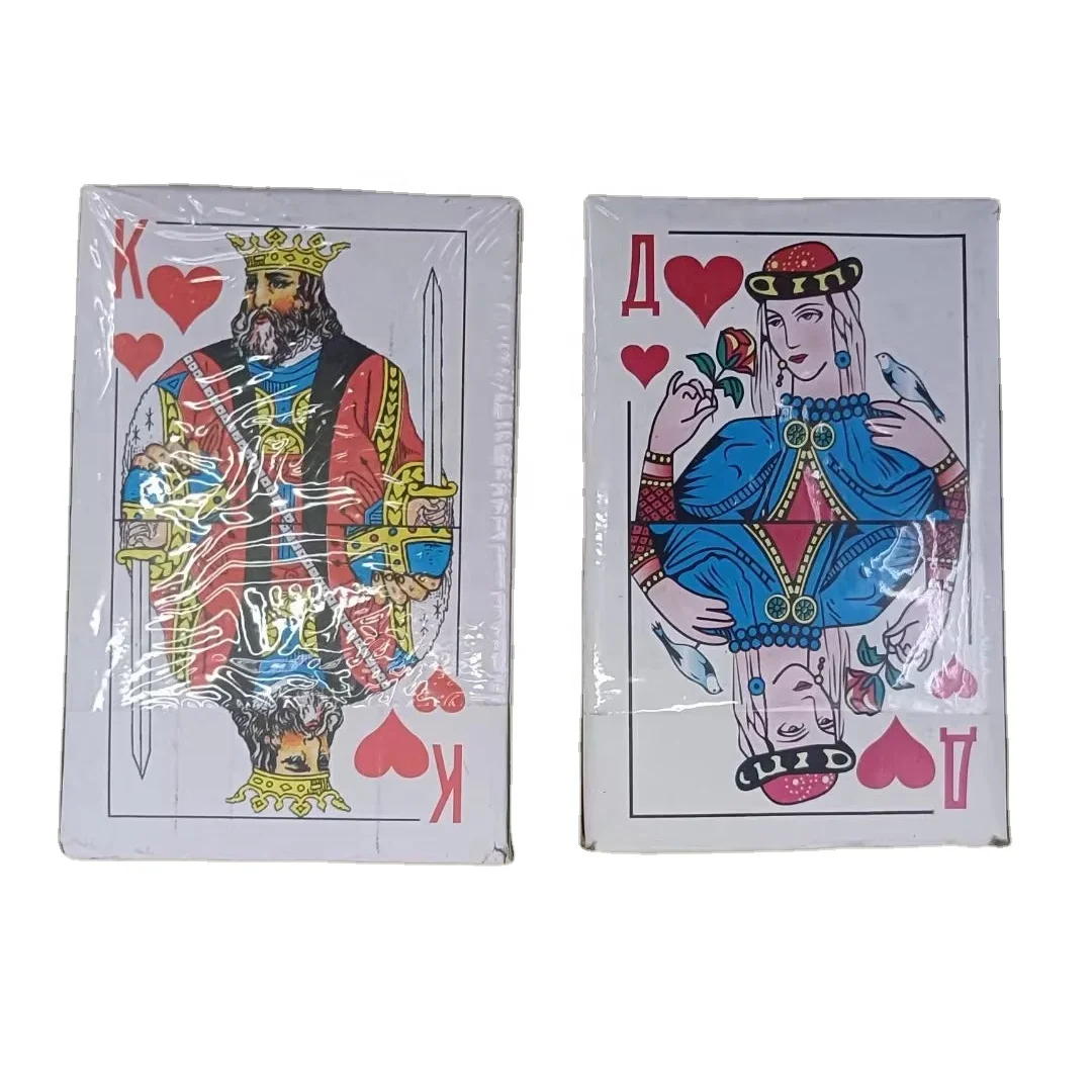 Classic Russia Gold Foil Plastic Colorful Custom Design Waterproof Poker Cards Castle Plastic Playing Cards