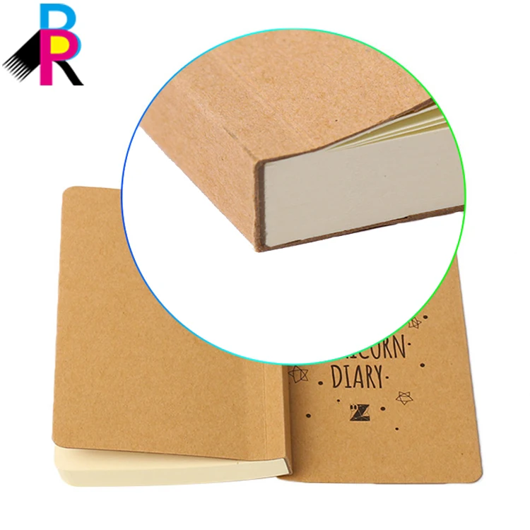 Custom Luxury  Kraft Paper School A4 Mini Pocket Diary Notebook