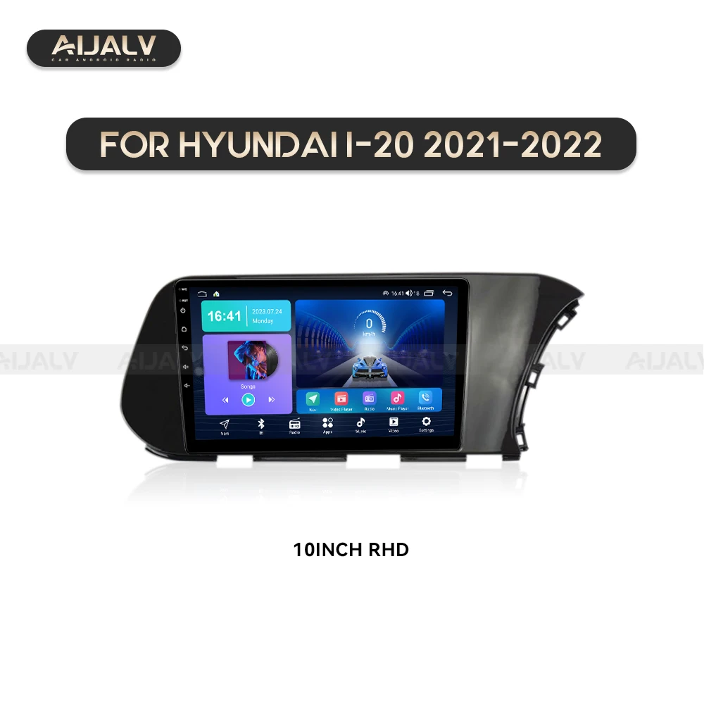Заводская распродажа автомобильная рама для HYUNDAI I-20 2021-2022 ультрафиолетовая черная 10 дюймов универсальная 2 Din автомобильное радио рамка DVD-плеера