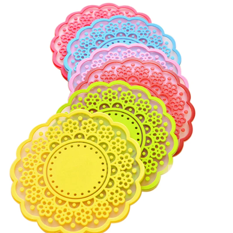 
Fruits design silicone cup coaster custom cup coaster 