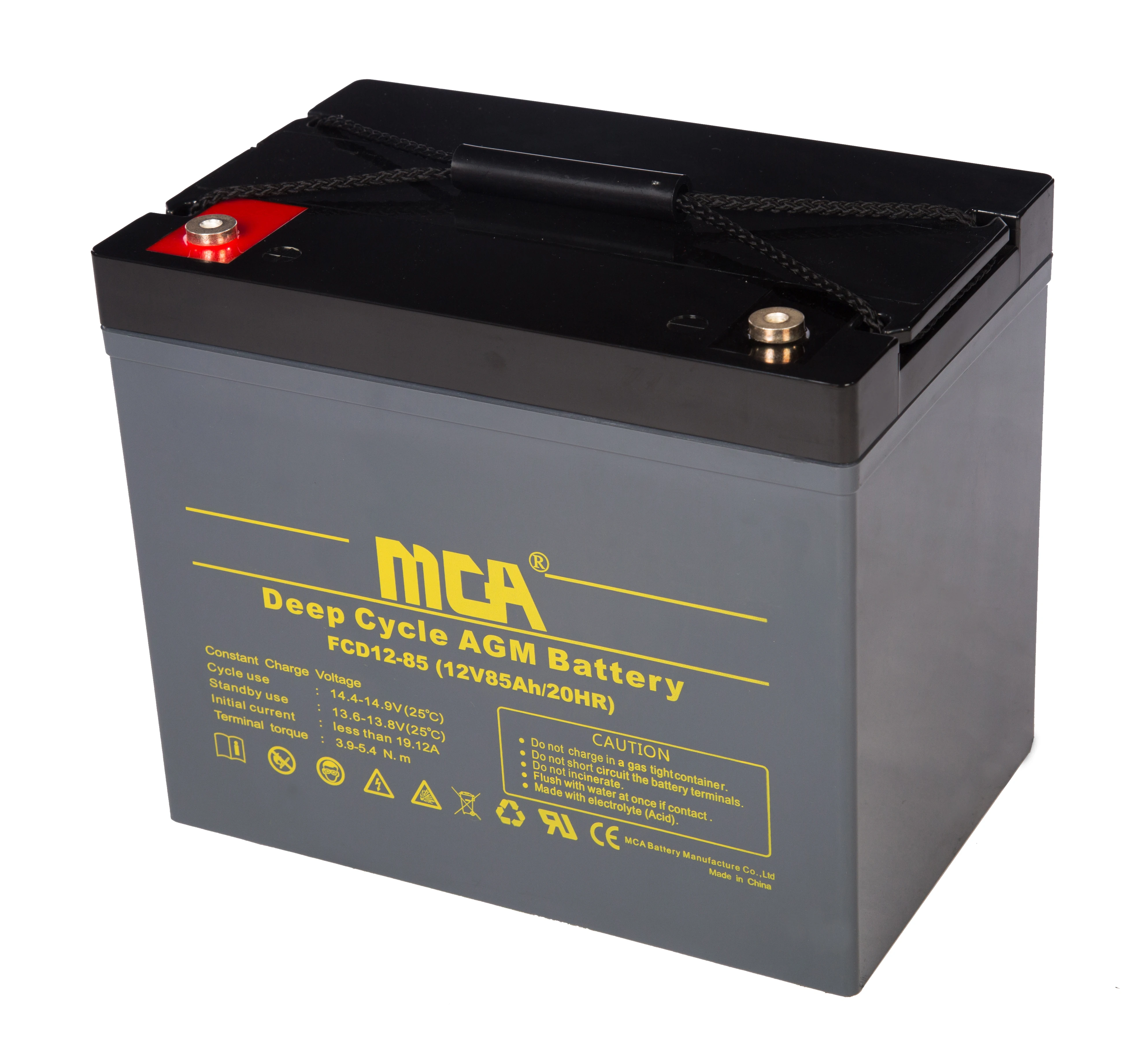 MCA Agm Lead Acid Battery solar street light battery 40ah 12v for home appliances