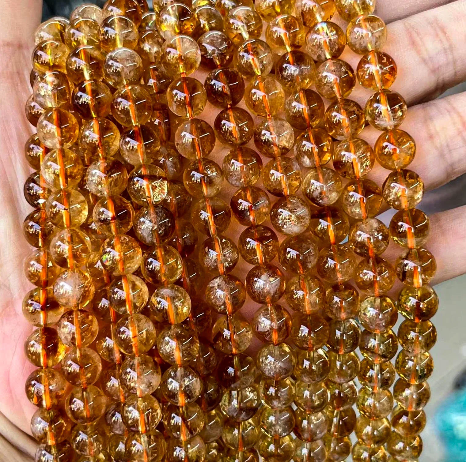 Natural Citrine Beads 8mm 6mm 10mm 100% Natural Stone Beads Gemstone Loose Healing Citrine Beads