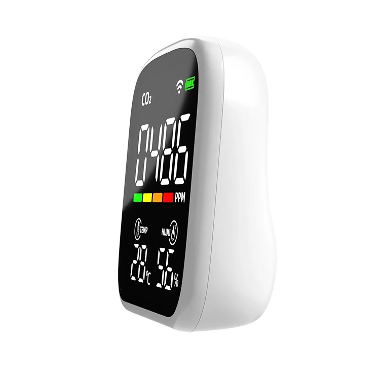 New CO2 Detector NDIR Temperature and Humidity and Air Quality Monitor with Alarm CO2 Monitor Gas Analyzer