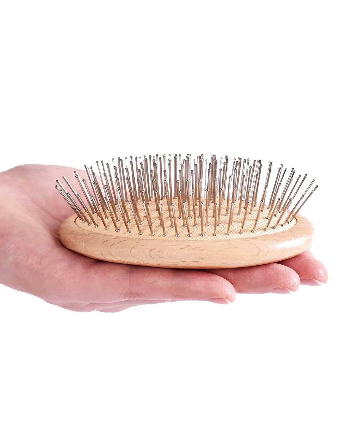 Steel Needle hair brush Easily Penetrates The Hair to Reach The Scalp Mini brush can be a wig brush