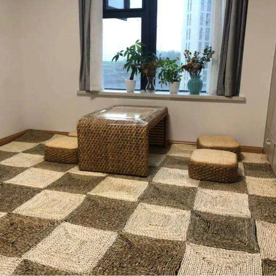Durable L 92.0*W 61*H 1.5 cm Woven Grass Floor Mats House