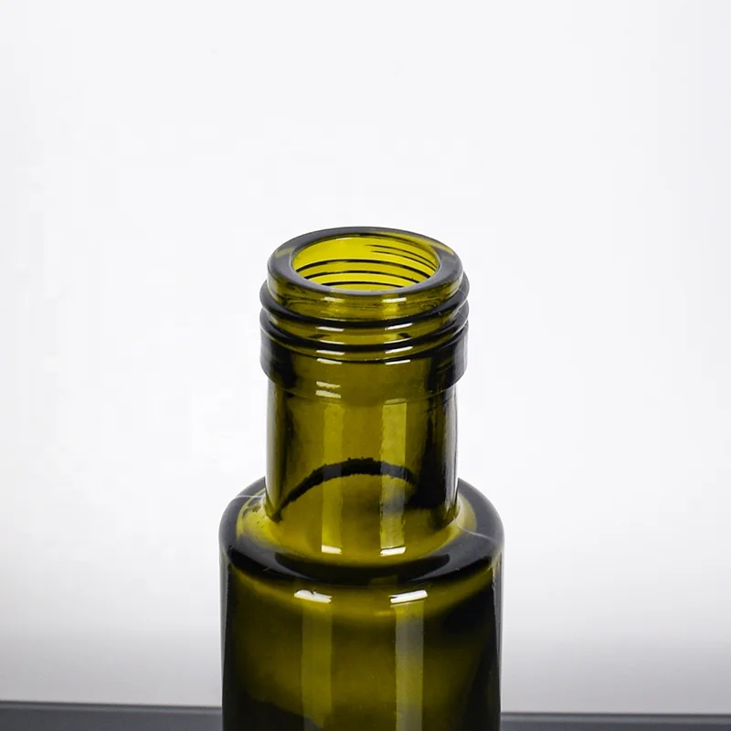 Ru Star Kitchen Accessories Amber Green 100ml Olive Oil Vinegar Glass Bottle With Screw Cap