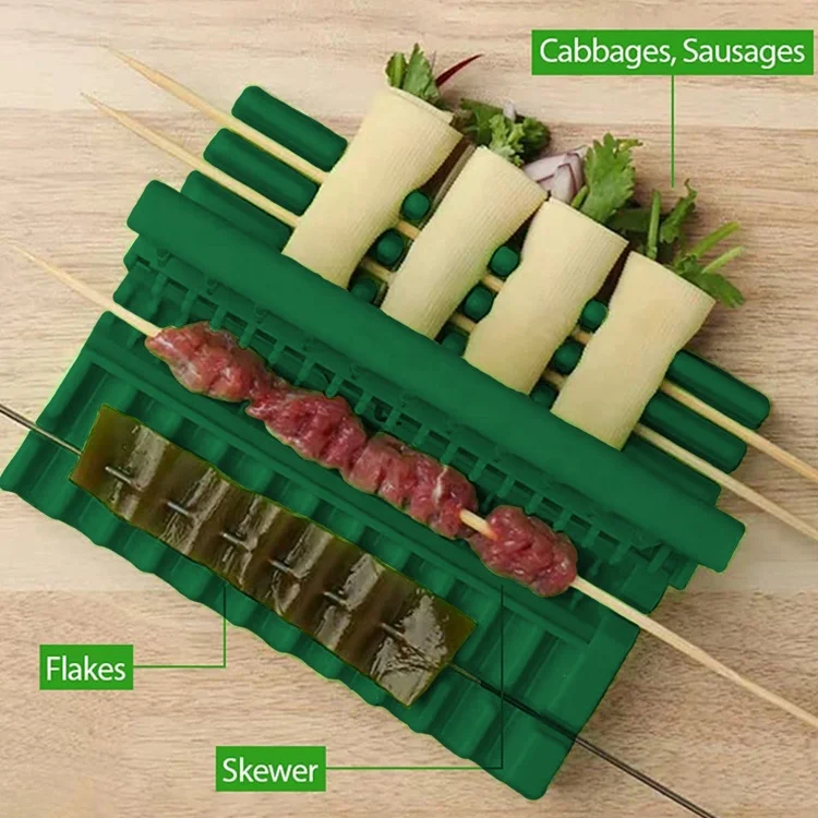 Street Wear casual cook BBQ String Machine Meat Skewer Box Skewer Tools home Skewers the kebab maker Box