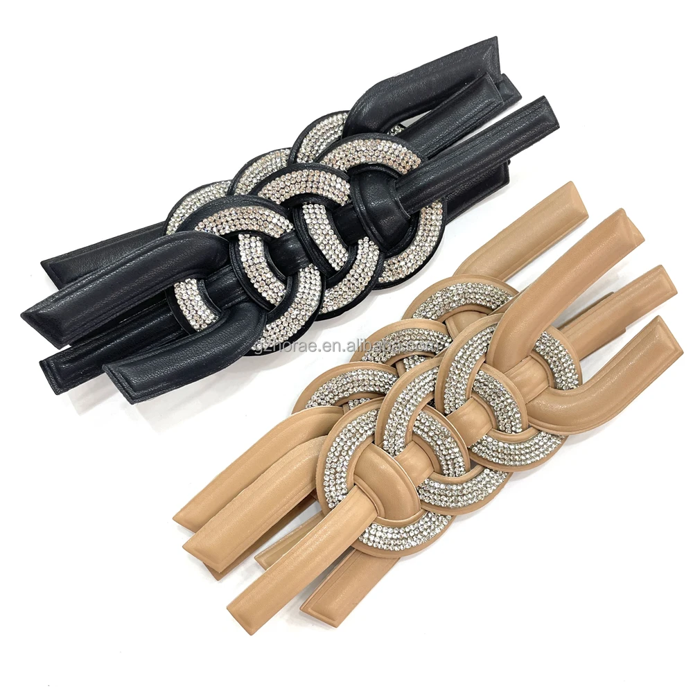 UP011 New designs crystal lady sandal upper material shoes upper rhinestone accessories