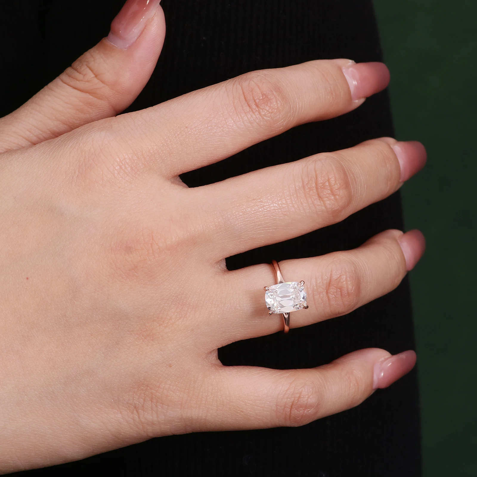 Популярное кольцо 3ct DEF VS OMC Lab Diamond с сертификатом IGI Moissanite для женщин Серебряное 10K 14K 18K на заказ