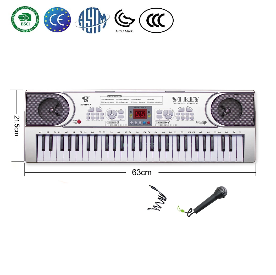 Wholesale popular 54 key klavesy keyboard piano keyboard lernen kinder