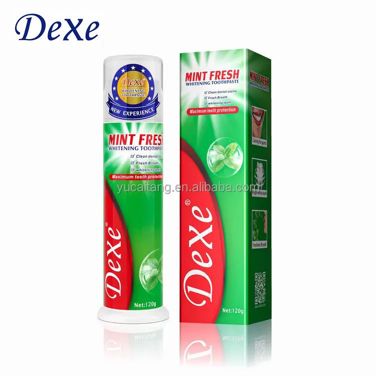 Dexe оптовая продажа отбеливающая пена зубная паста с логотипом на заказ удаление пятен уменьшение зубного налета мусс для чистки зубов