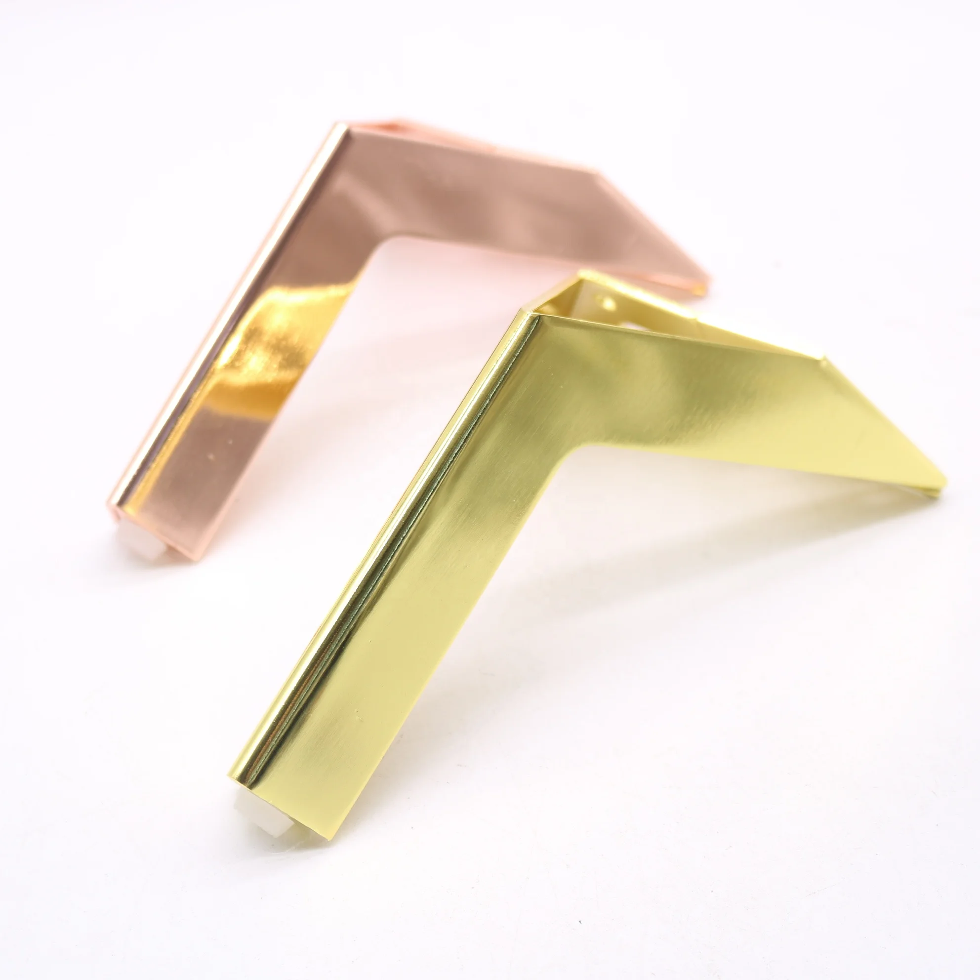 Furniture Accessories Brass Gold Sofa Table Legs Brushed Nickel Metal Sofa Legs Gold Furniture Hardware