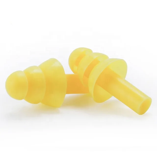 Reusable Silicone Ear Plugs Waterproof Noise Reduction Earplugs for Swimming