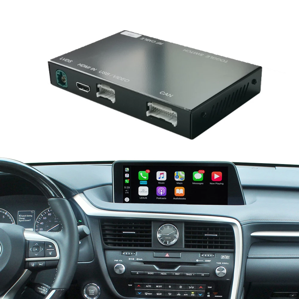 Road Top Multimedia Car Auto Video Interface Android Video Interface Wireless CarPlay Android Auto for Lexus RX 2016-2019