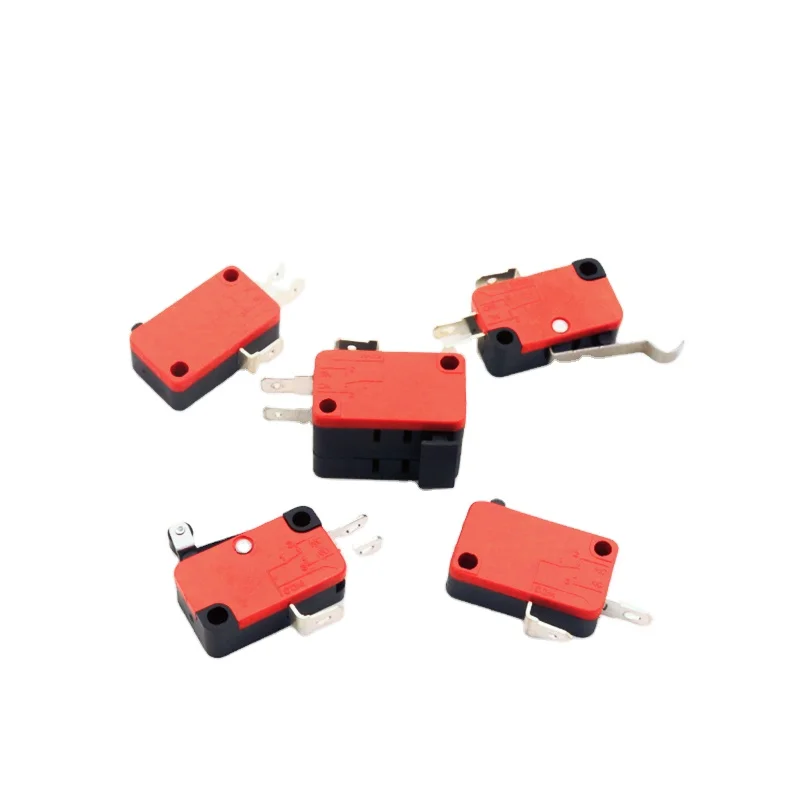 Small push button switch 3pins 16A 250V micro switch micro limit switch with roller