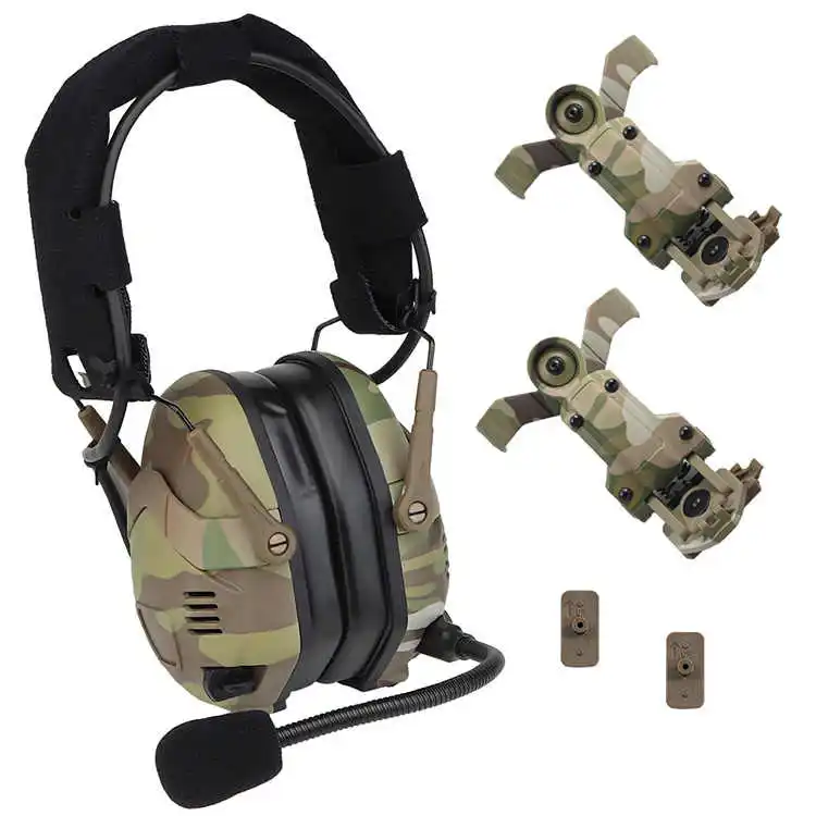 Sound Pickup Tactical Earmuff Noise Reduction Hearing Protection Earmuff With Bluetooth For Shooting And Hunting Earmuff