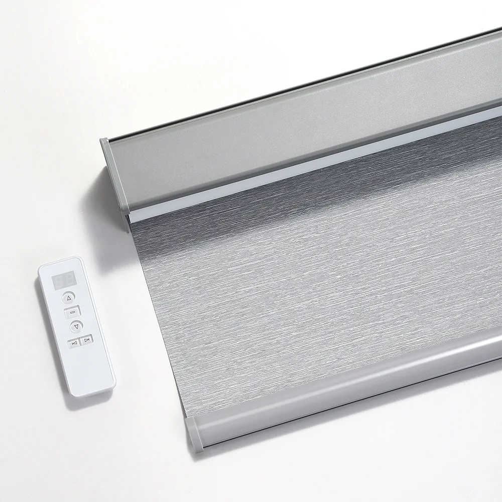 Horizontal Cordless Smart Wifi Motorized Rolling Window Curtains Automatic Roller Blinds Shades