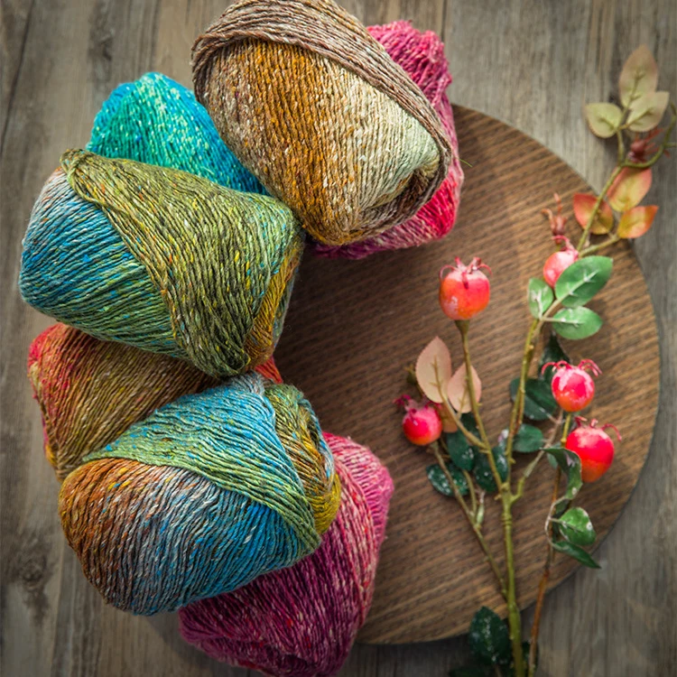  Очень толстая футболка Yarncrafts из органического мягкого шелка ручной вязки хлопковая шелковая