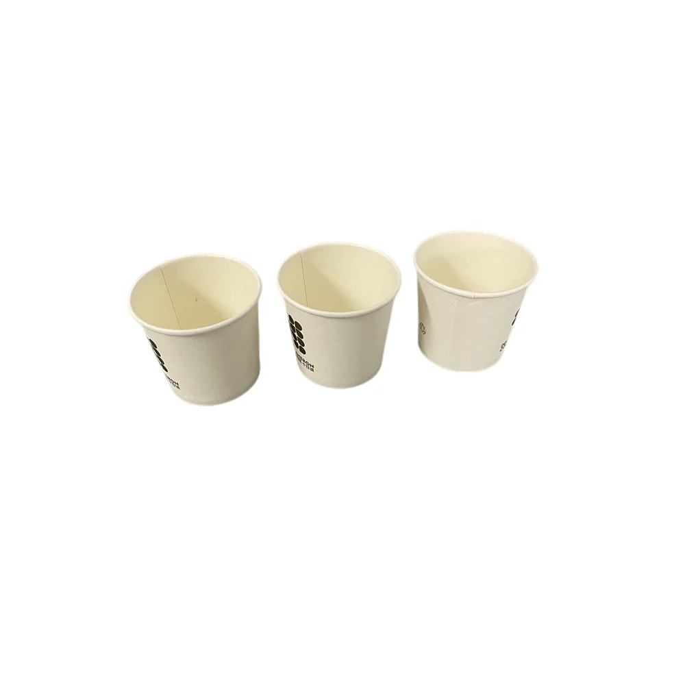 3oz Espresso Coffee Paper Cups 2.5oz 4oz 6oz Custom Logo Printed Disposable Tasty Coffee Cups