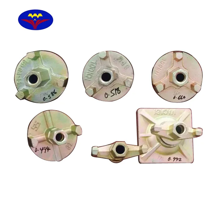 Concrete Column Construction Metal Formwork Threaded Bar/Tie Rod Casted Iron Round Flanged Wing Nut