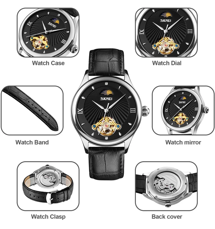 SKMEI 9251 best luxury watch brand mens mechanical watches