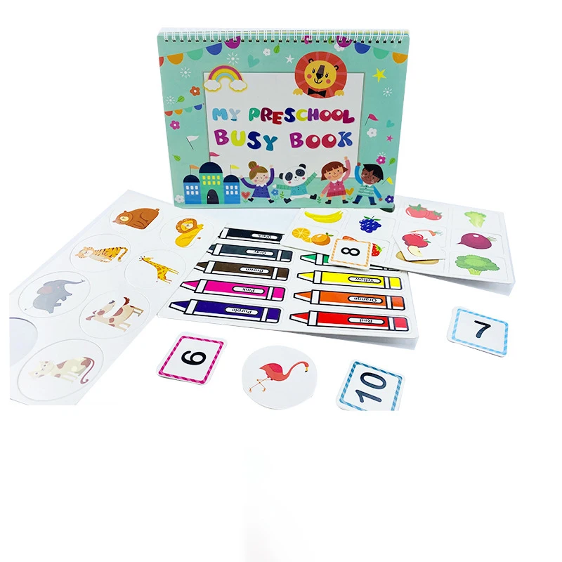 Matt Lamination Kids My Busy Book Montessori Busy Book Handmade Preschool Busy Book