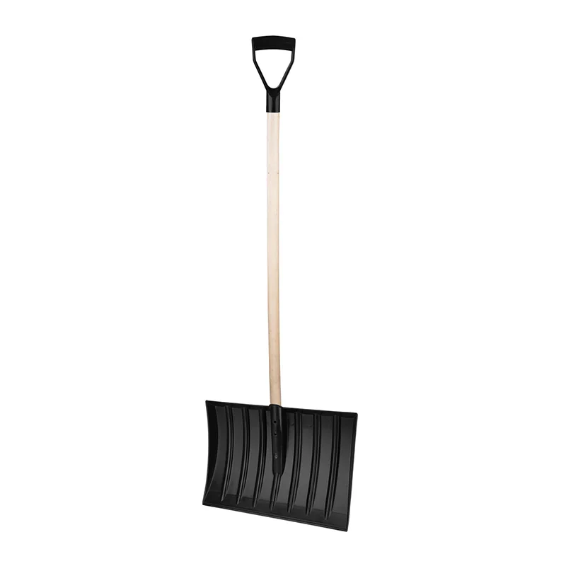 Heavy Duty Wooden Handle PP Plastic Snow Shovel Long Large Capacity Shovel Perfect for Garden Car Camping Outdoor