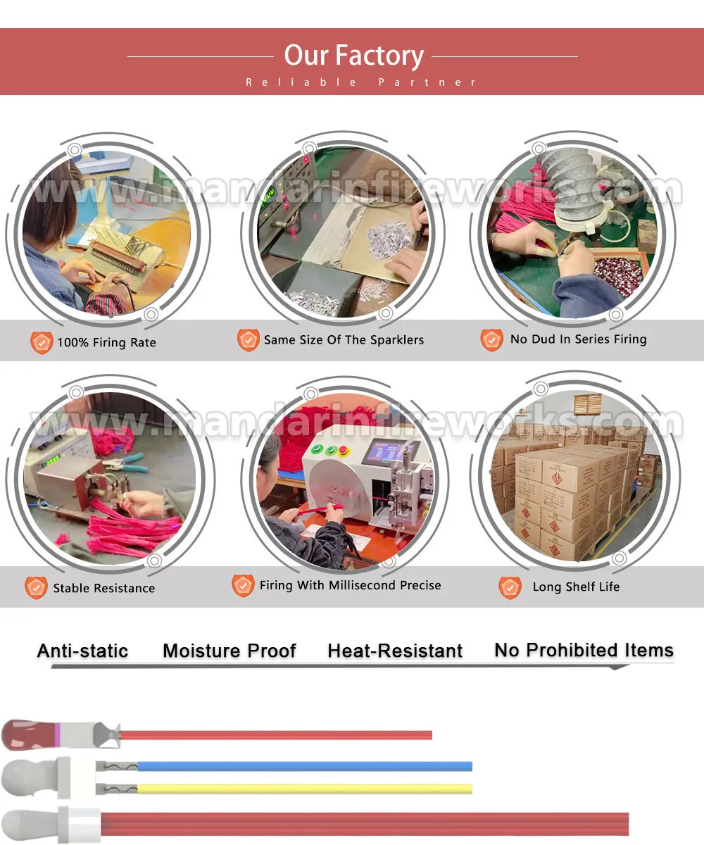 mandarin pyrotechnic fuse igniter remote control electronic fireworks firing system igniter