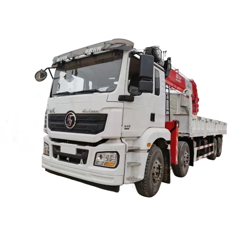Shacman 8X4 Mounted 12Ton Changxing Palfinger Crane Used Construction Truck with Engine Pump Motor Sale; Crane Manipulator Truck