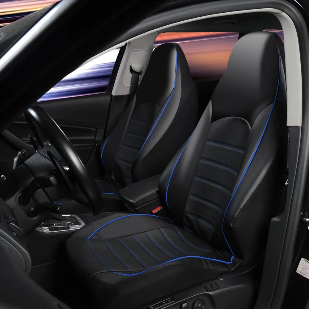 Kanglida Professional Manufacturer Fashion Style Black Faux Leather Universal Full Car airbag seat cover
