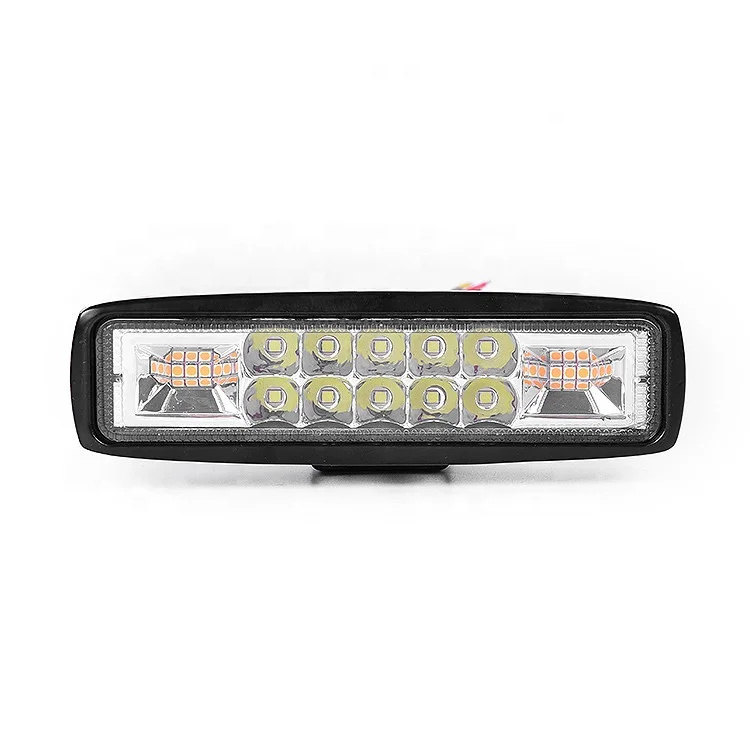 2021 mini barra led strobo  flash bicolor flash car truck led light bar 18w