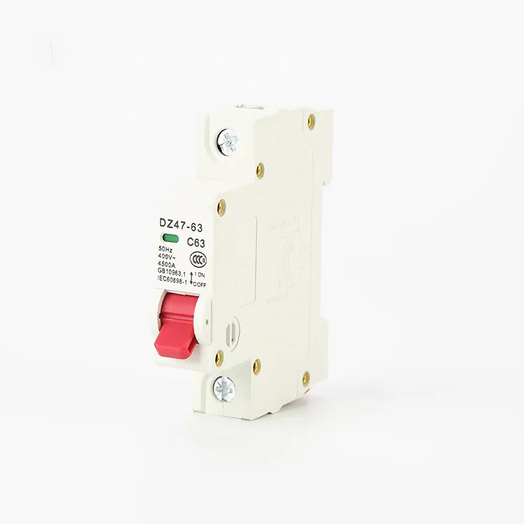 Factory supply DZ47 mcb rccb rcbo mccb 6A-63A  mini circuit breakers