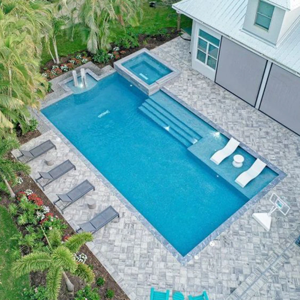 Enjoy the perfect pool experience with customized fiberglass swimming pools built for outdoor luxury swimming pool