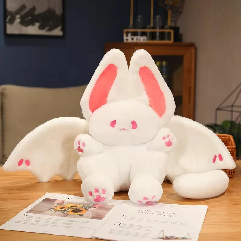 Cartoon Flying bat rabbit plush toy big wings rabbit doll for girlfriend doll gift pendant