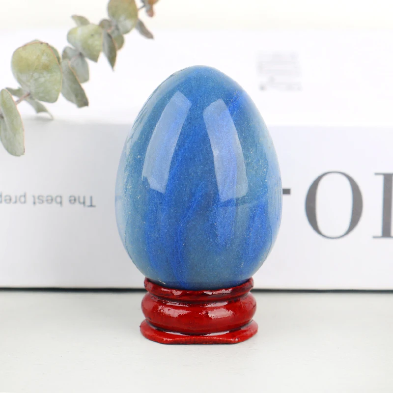 Wholesale High Quality Crystal  Yoni Egg Healing Crystal Egg Blue Aventurine  for Women