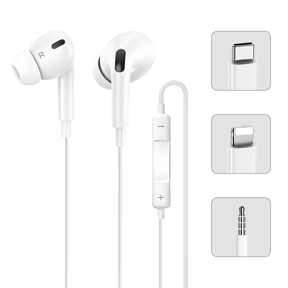 Наушники hifi 3 5 мм проводные наушники Type-C Китай оптовая продажа для мобильных телефонов 5/6/7/15/16 Samsung/Xiaomi