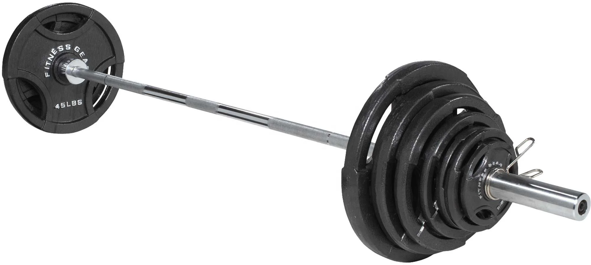 PROIRON durable sell well weight barbell cast iron barbell plates,weight set 300lb for gym