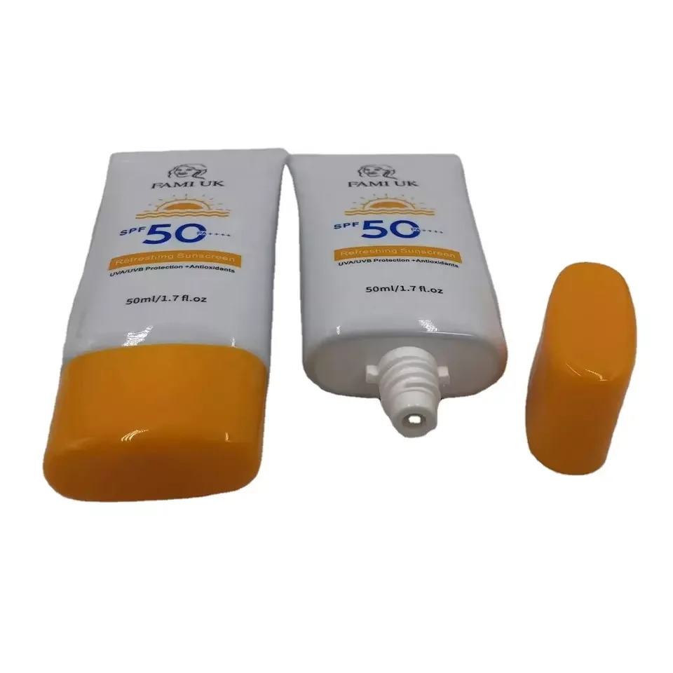 Sunscreen Soft Tube Cc Bb Cream Lotion Tube Packaging Plastic Squeeze Cream Tube For Cosmetics