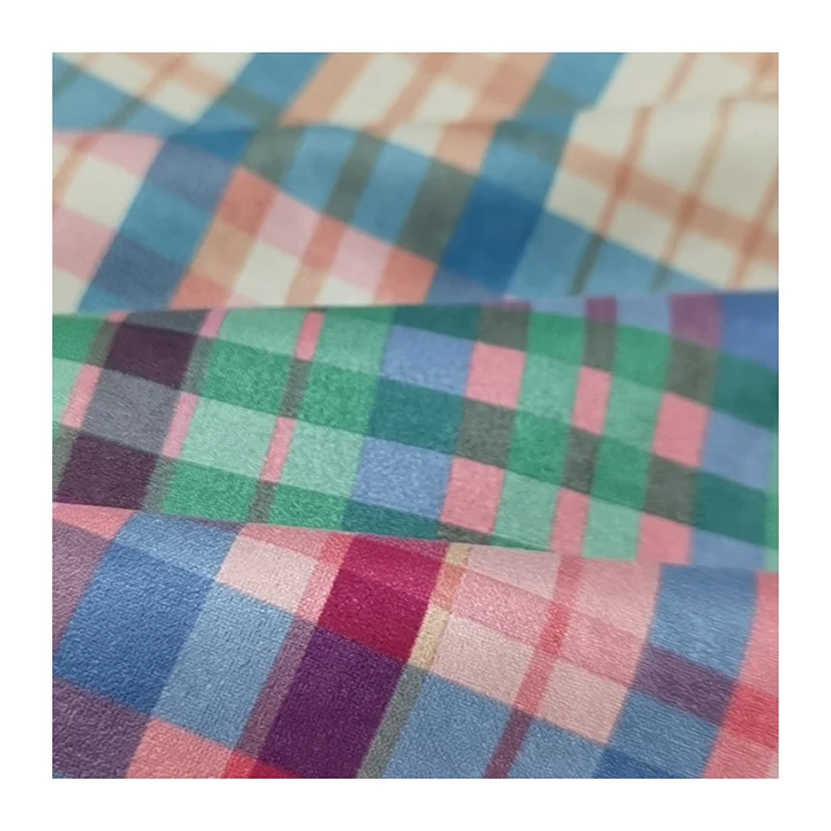 organza marimek fabric Wholesale Price Soft And Good-Looking Checkered Pattern Children Clothing Fabric christmas tessuti textile