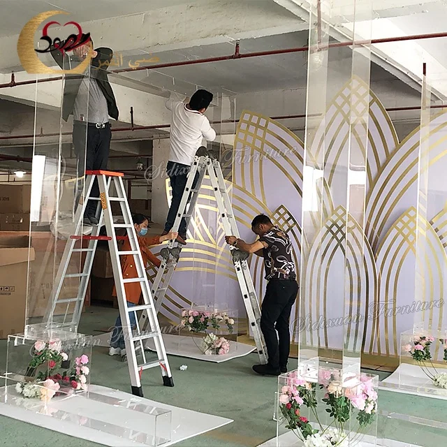 
New sale event party wedding decoration furniture transparent PVC wedding arch 