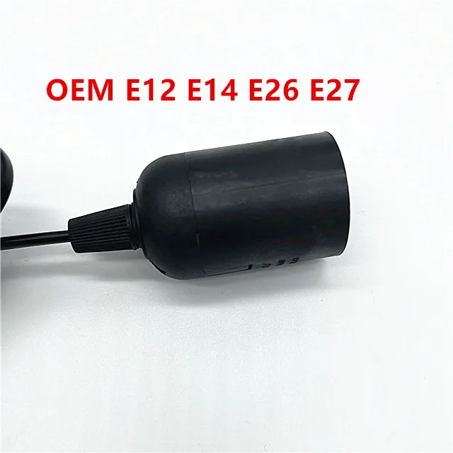 E26/E27 Light Lamp Bulb Socket and cord to 2-Prong US AC Power Cord Adapter with On/Off Switch