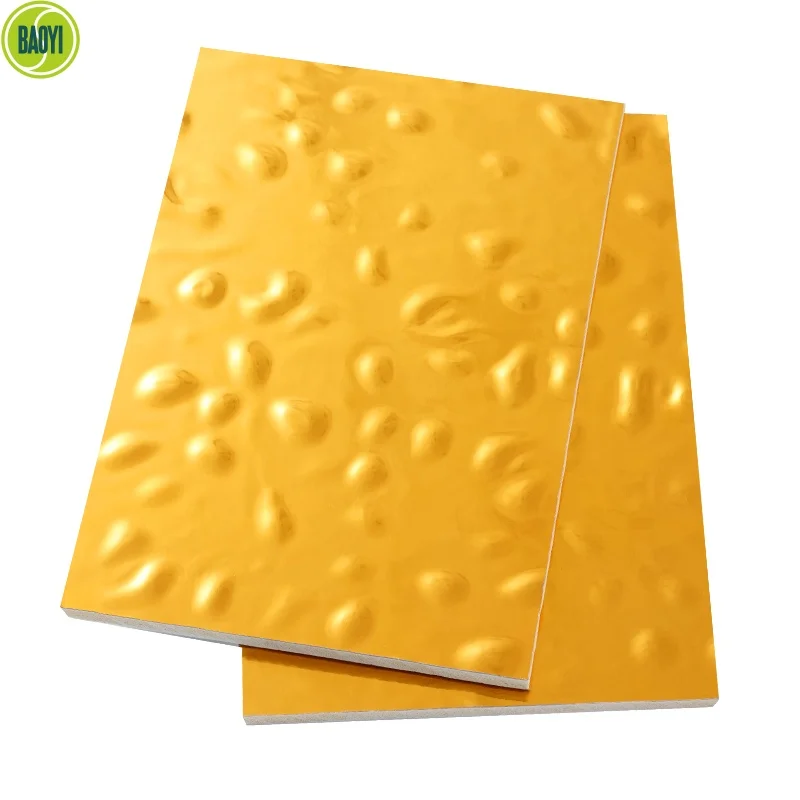 Factory good quality hot sale waterproof golden wall panel pvc wall panel uv marble sheet pvc marble sheet 4x8ft X5mm
