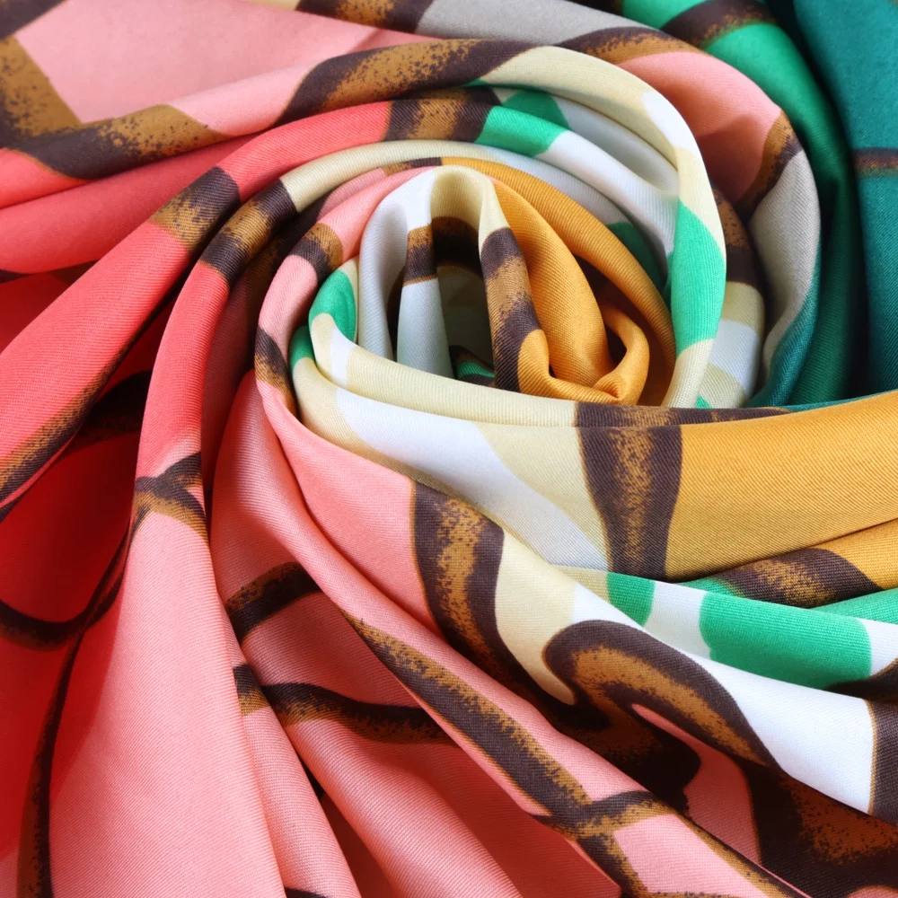 Digital Screen Printing Scarf Women Hijab Arabic Scarfs