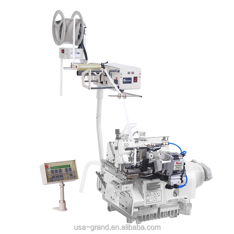 GFU-1/UT Tape feeder machine+GMD-18 18 Section Computerized elastic metering feeder&cutting tape device|YAMATO overlock machine