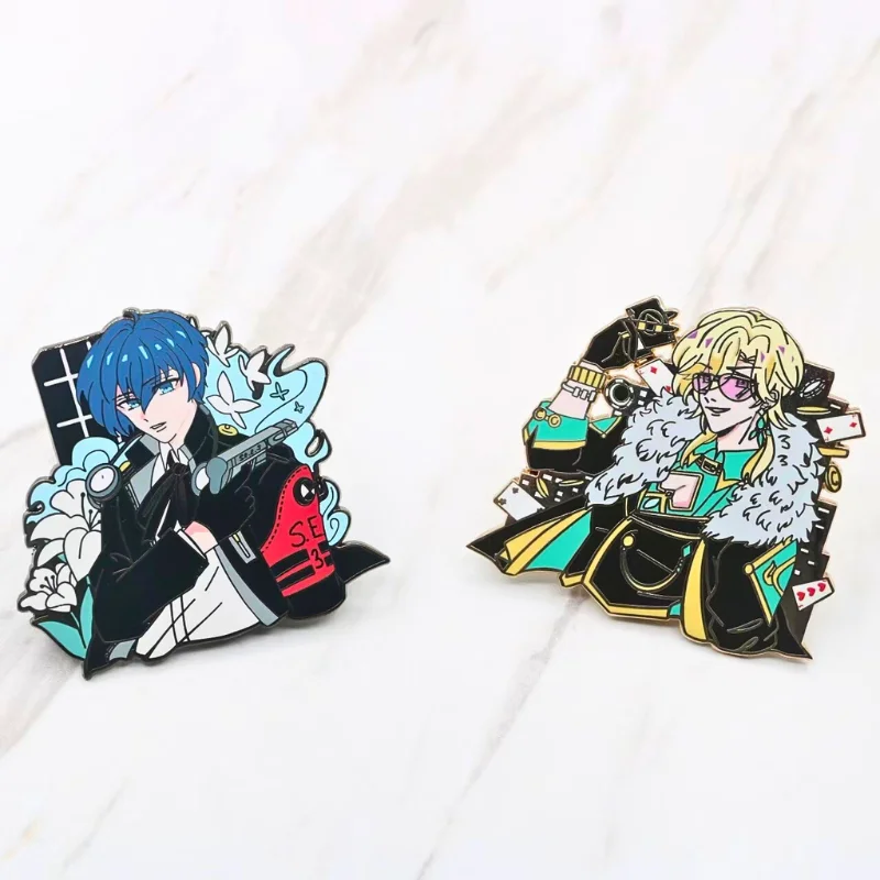 Hard enamel Unlimited Quantity order quantity metal badges lapel pins back stamp