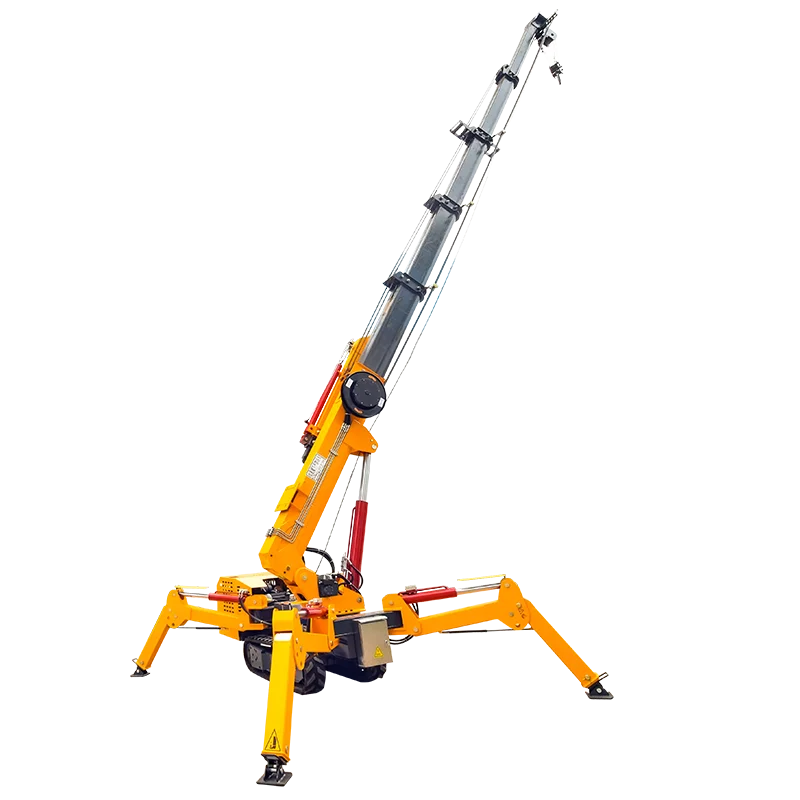 1.2 ton 1200kg glass lifter crane Mini Electric Diesel 3 ton 3000 kg capacity Lifting Equipment Crawler Spider Crane