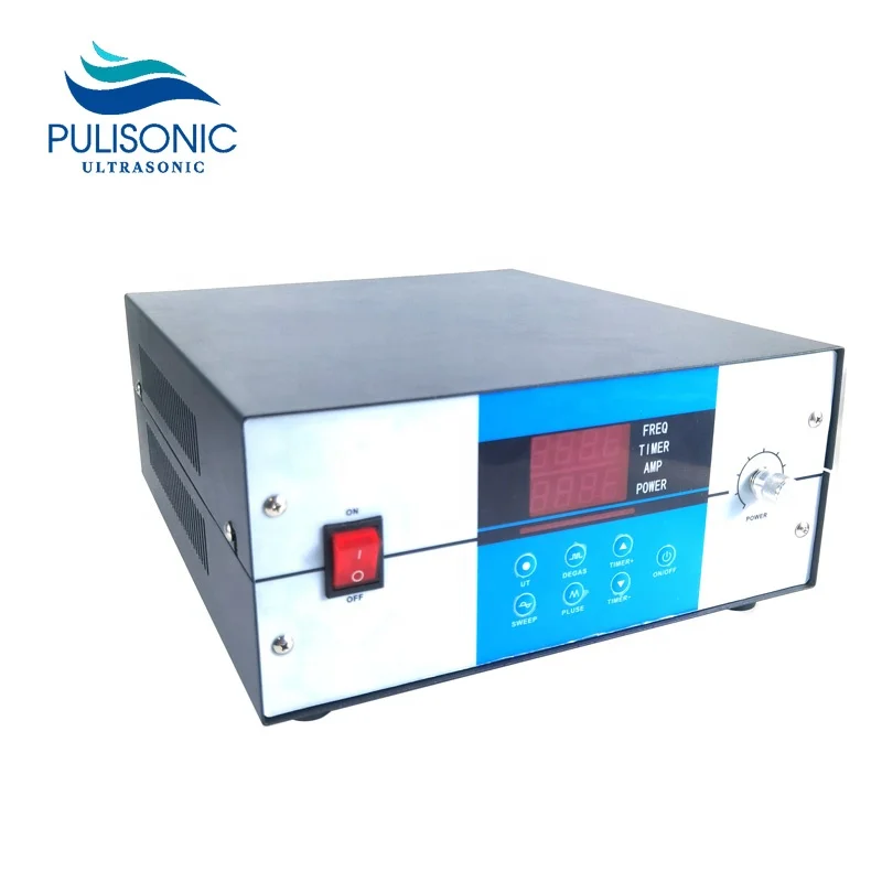 Pulisonic низкозвуковой переменной частоты цифровой ультразвуковой пьезоэлектрический генератор 600 Вт для чистящих деталей оборудования