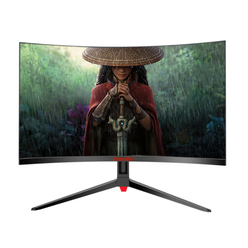 Custom OEM Desktop Display 24 Inch Curved Ecran Gamer Full HD 1080P Large Computer Gaming Monitor Screen 144Hz Freesync G Sync