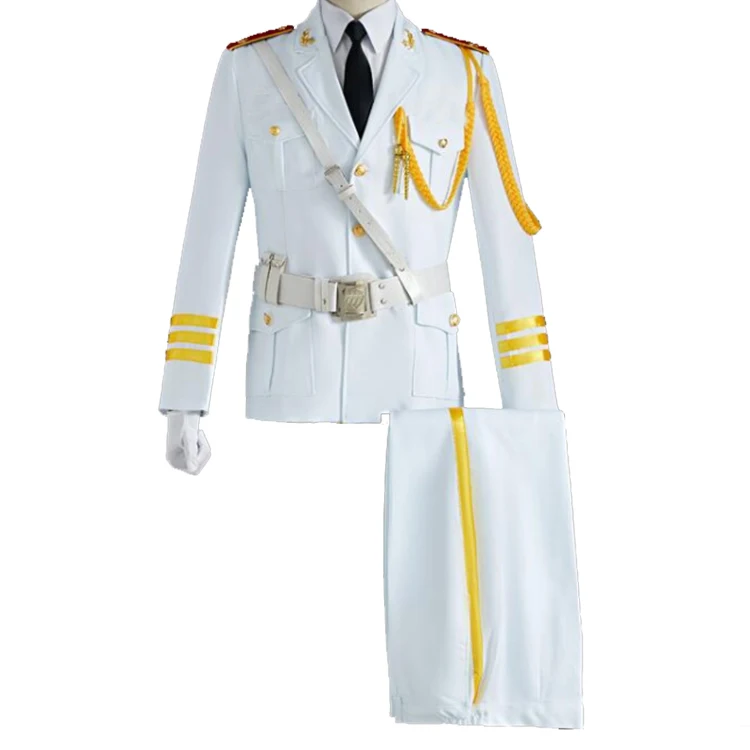 Wholesale Custom  US navy officers dress white uniform army uniform military officer uniform